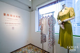 silk fabrics display
